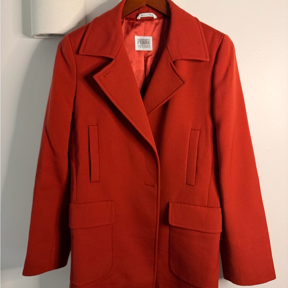Gianfranco Ferré Studio Red Blazer Made in Italy